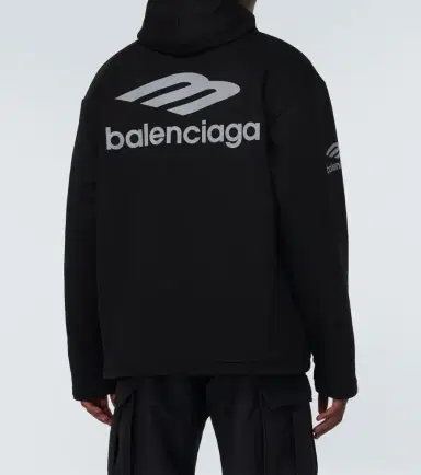 Balenciaga 3B Sports Icon cotton fleece hoodie | Thumbnail 4