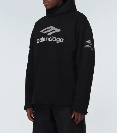 Balenciaga 3B Sports Icon cotton fleece hoodie | Thumbnail 5