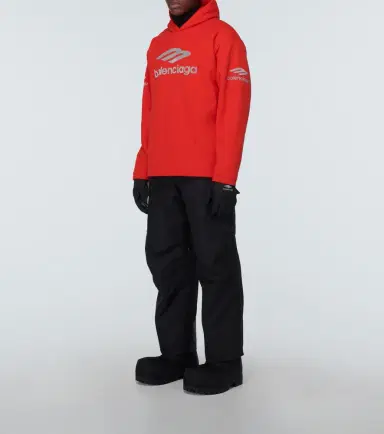 Balenciaga 3B Sports Icon cotton fleece hoodie | Thumbnail 2