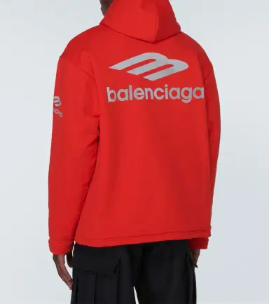 Balenciaga 3B Sports Icon cotton fleece hoodie | Thumbnail 4