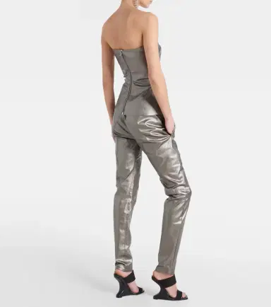 Rick Owens Lido coated denim corset | Thumbnail 4