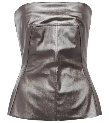 Rick Owens Lido coated denim corset | Thumbnail 1