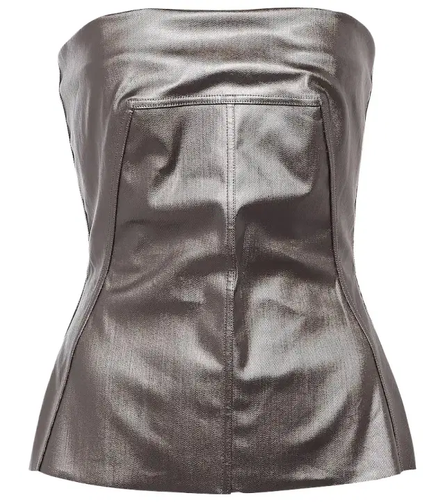 Rick Owens Lido coated denim corset