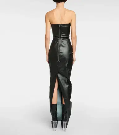 Rick Owens Bustier-detail denim gown | Thumbnail 2