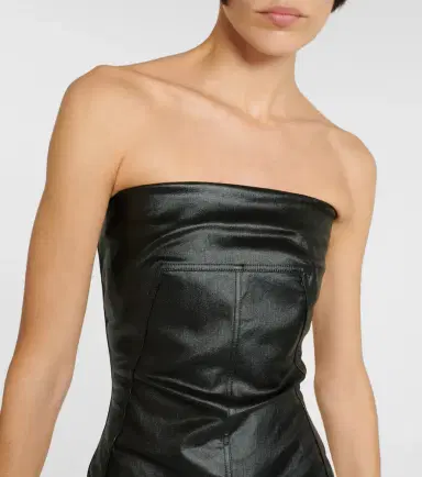 Rick Owens Bustier-detail denim gown | Thumbnail 5