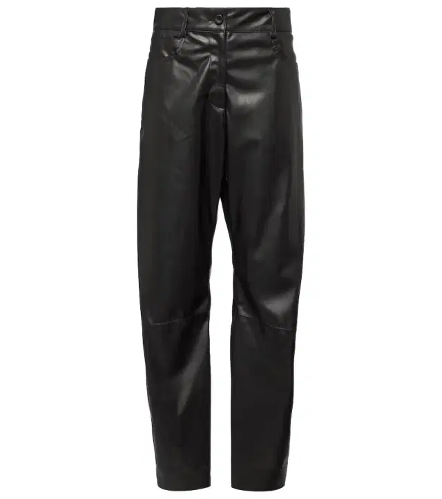 Stella McCartney High-rise faux leather straight pants
