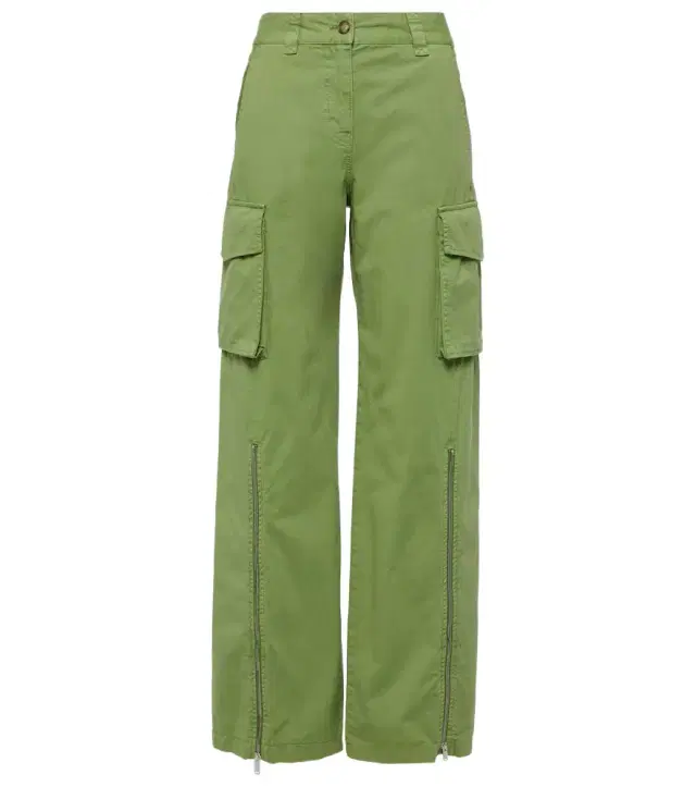 Stella McCartney Mid-rise cotton cargo pants