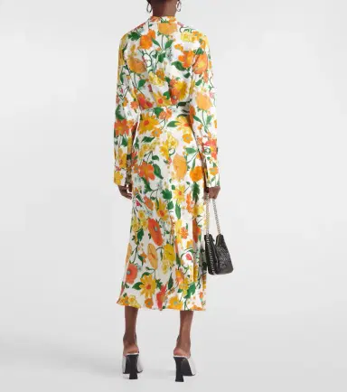 Stella McCartney Floral cady maxi skirt | Thumbnail 3