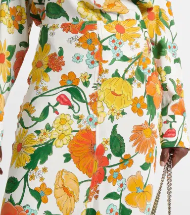 Stella McCartney Floral cady maxi skirt | Thumbnail 4