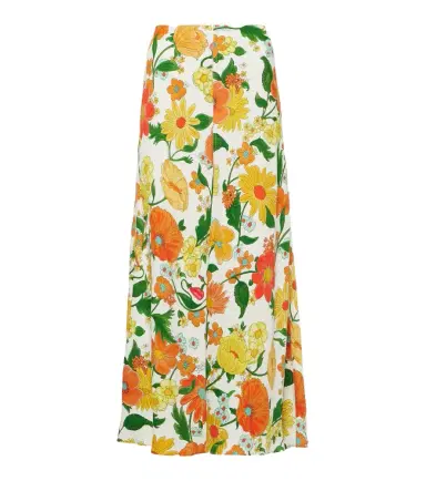 Stella McCartney Floral cady maxi skirt | Thumbnail 1