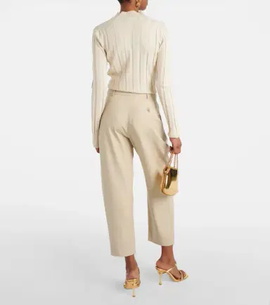 Stella McCartney Iconic high-rise cropped pants | Thumbnail 4