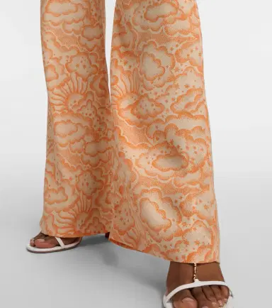 Stella McCartney Mid-rise silk pants | Thumbnail 4
