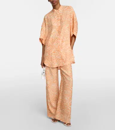 Stella McCartney Mid-rise silk pants | Thumbnail 5