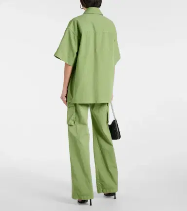 Stella McCartney Oversized cotton canvas shirt | Thumbnail 3 Stella McCartney Oversized cotton canvas shirt | Thumbnail 3