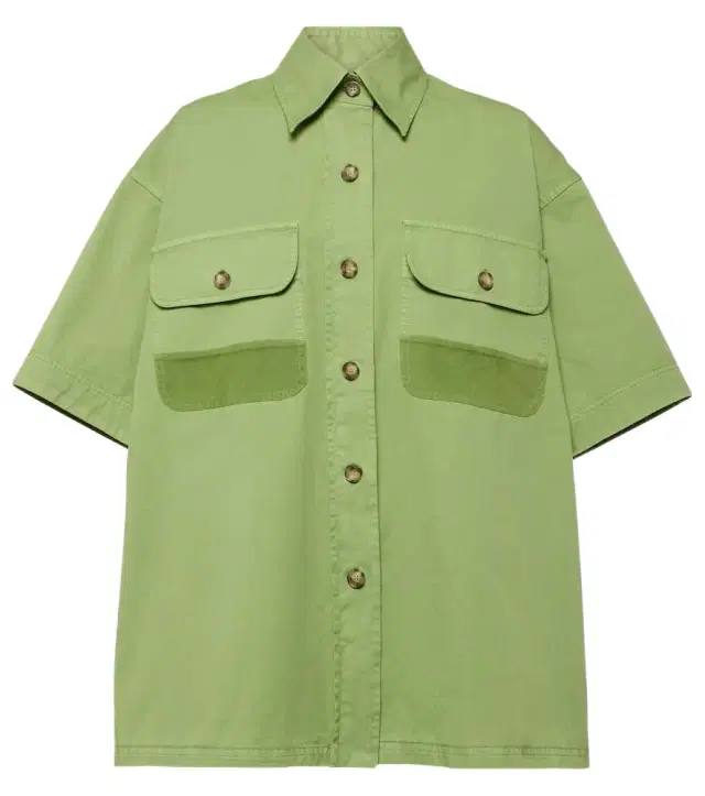 Stella McCartney Oversized cotton canvas shirt