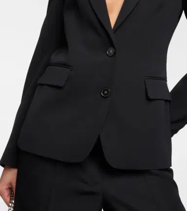 Stella McCartney Single-breasted wool blend blazer | Thumbnail 2 Stella McCartney Single-breasted wool blend blazer | Thumbnail 2