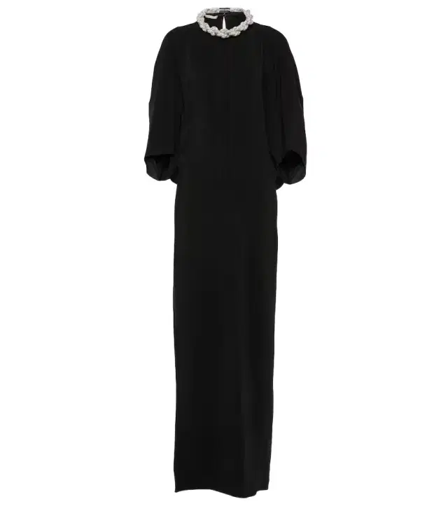 Stella McCartney Crystal-braided maxi dress