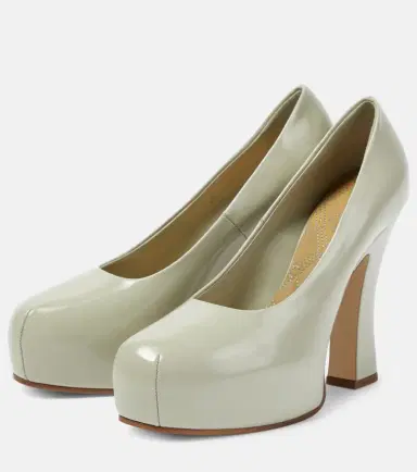 Burberry 130 leather platform pumps | Thumbnail 2