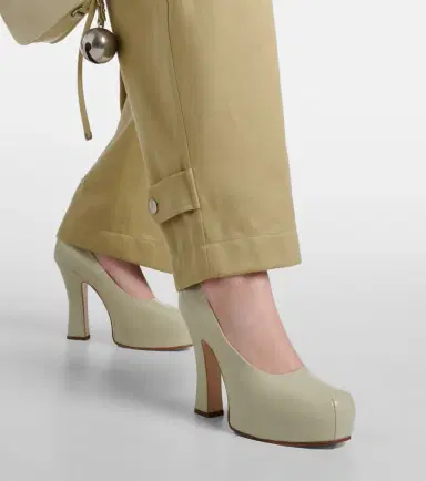 Burberry 130 leather platform pumps | Thumbnail 6
