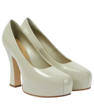 Burberry 130 leather platform pumps | Thumbnail 1
