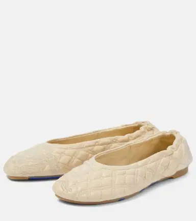 Burberry EKD quilted leather ballet flats | Thumbnail 5
