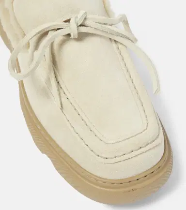 Burberry EKD shearling-lined suede mules | Thumbnail 3