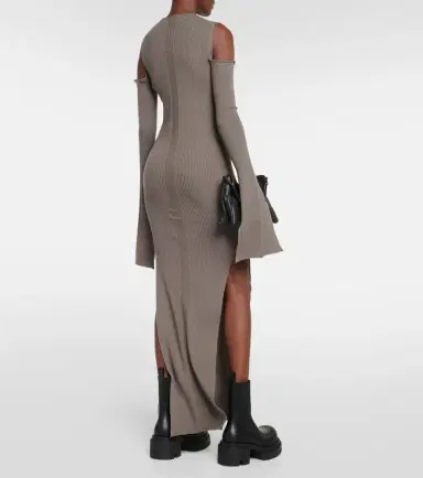 Rick Owens Cutout wool maxi dress | Thumbnail 2