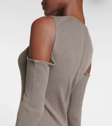 Rick Owens Cutout wool maxi dress | Thumbnail 3