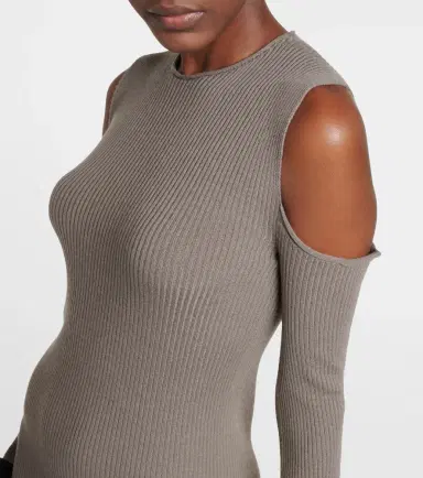 Rick Owens Cutout wool maxi dress | Thumbnail 6