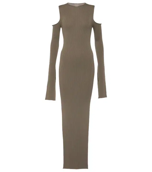Rick Owens Cutout wool maxi dress