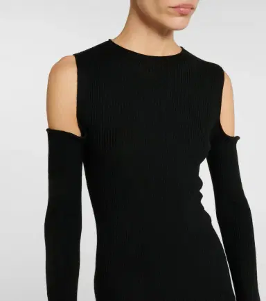 Rick Owens Knitted virgin wool maxi dress | Thumbnail 2