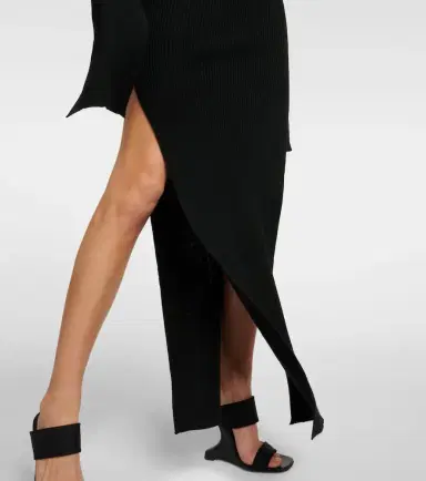 Rick Owens Knitted virgin wool maxi dress | Thumbnail 3