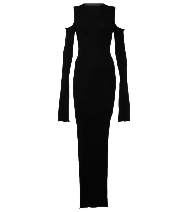 Rick Owens Knitted virgin wool maxi dress