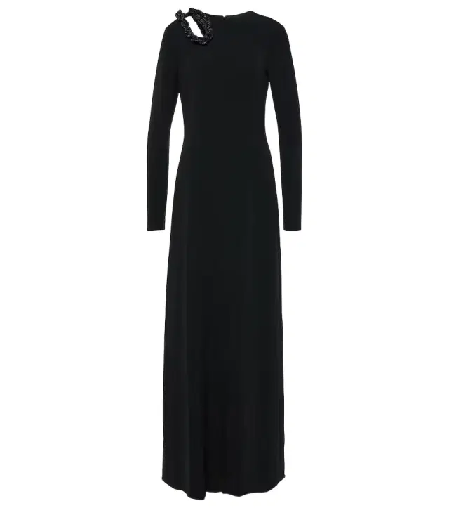 Stella McCartney Crystal-embellished cutout gown