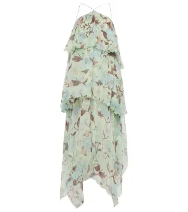 Stella McCartney Tiered printed silk maxi dress | Thumbnail 1