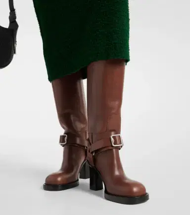 Burberry 100 leather knee-high boots | Thumbnail 3