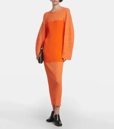 Stella McCartney Plissé midi dress | Thumbnail 4 Stella McCartney Plissé midi dress | Thumbnail 4