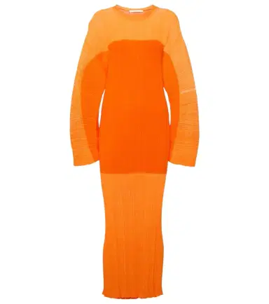 Stella McCartney Plissé midi dress | Thumbnail 1 Stella McCartney Plissé midi dress | Thumbnail 1