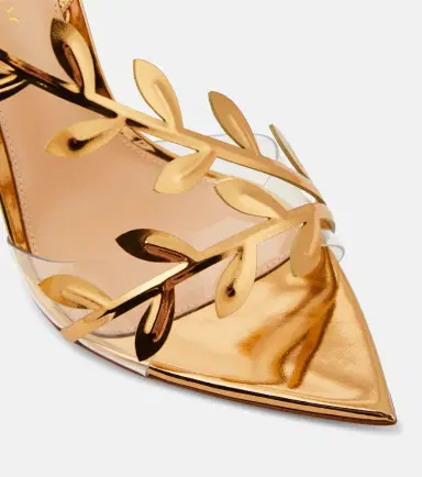Gianvito Rossi Flavia mirrored leather pumps | Thumbnail 2