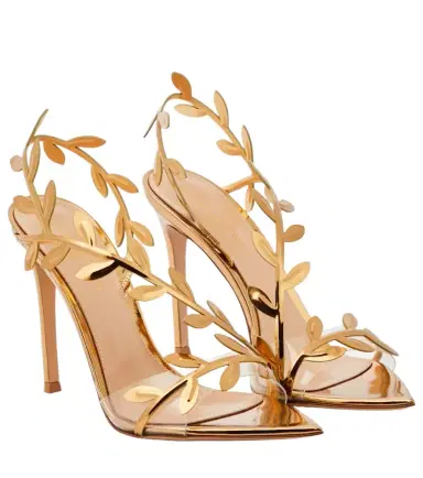 Gianvito Rossi Flavia mirrored leather pumps | Thumbnail 1