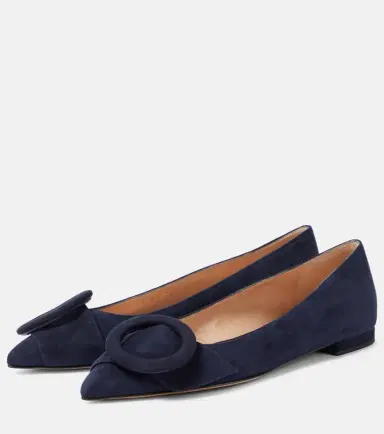 Gianvito Rossi Camden suede ballet flats | Thumbnail 4