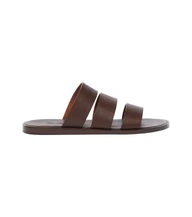 Loro Piana Naha leather slides | Thumbnail 1