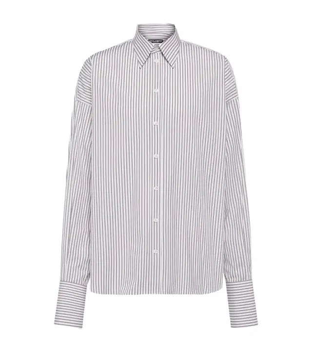 Dolce & Gabbana Striped cotton poplin shirt