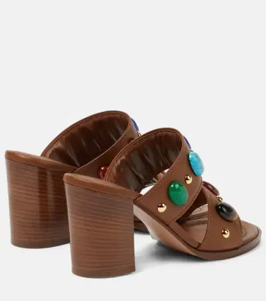 Gianvito Rossi Shanti embellished leather sandals | Thumbnail 3