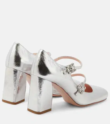 Roger Vivier Babies Mini Très Vivier leather pumps | Thumbnail 4