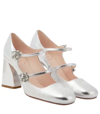 Roger Vivier Babies Mini Très Vivier leather pumps | Thumbnail 1
