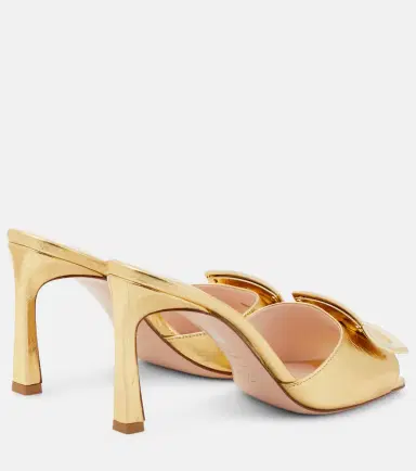 Roger Vivier Trumpet metallic leather mules | Thumbnail 5