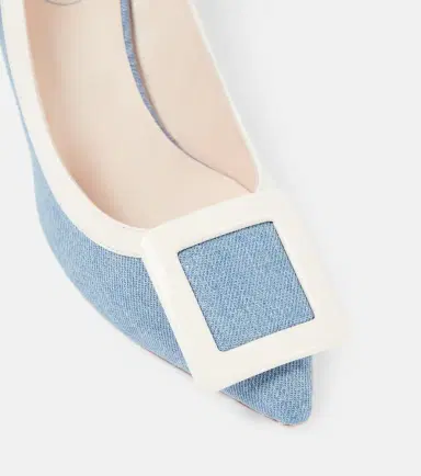 Roger Vivier Viv' In The City leather-trimmed pumps | Thumbnail 2 Roger Vivier Viv' In The City leather-trimmed pumps | Thumbnail 2