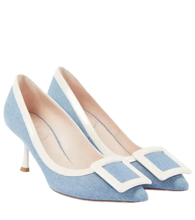 Roger Vivier Viv' In The City leather-trimmed pumps