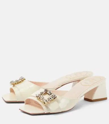 Roger Vivier BikiViv embellished patent leather mules | Thumbnail 3 Roger Vivier BikiViv embellished patent leather mules | Thumbnail 3